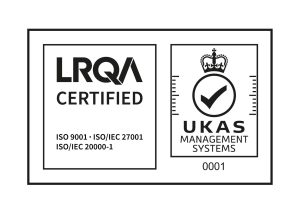 UKAS-accredited ISO 9001, ISO/IEC 27001 and ISO/IEC 20000-1 certification