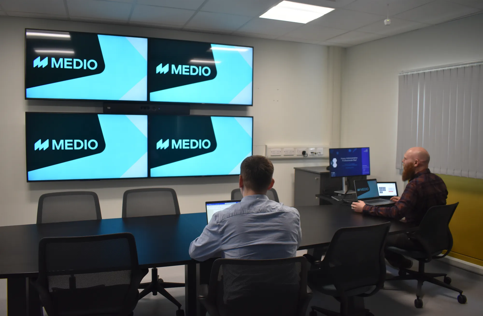A clinician using MEDIO during a consultation.